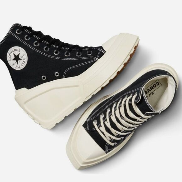 Converse Chuck 70 De Luxe High Top Wedge Platform Sneakers - Picture 1 of 16
